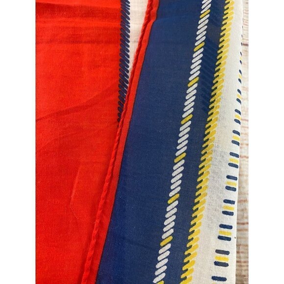 Vintage Christian Dior Color Block Silk Print Scarf Hankercheif - OS - Picture 5 of 9